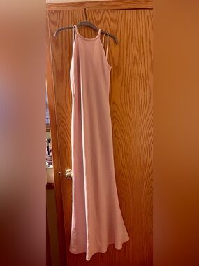 Calvin Klein Blush Pink Floor Length Dress
